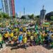 Apoiadores de Bolsonaro de reúnem em pontos diferentes de Manaus se manifestarem a favor do presidente