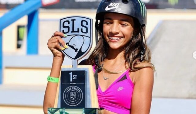 Rayssa Leal vence SLS e entra para história a conquistar 2 etapas seguidas no mesmo ano