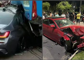 Em menos de 1 ano , herdeiro do ‘Barollo’ destrói dois carros de luxo em acidente, na Ponta Negra