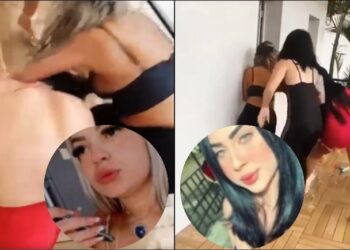 VÍDEO: Briga de blindadas Ana Raquel e Lorena para bar, em posto na Avenida do Turismo