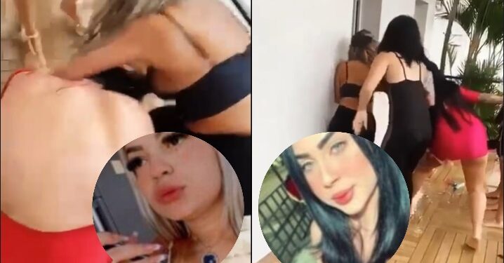 VÍDEO: Briga de blindadas Ana Raquel e Lorena para bar, em posto na Avenida do Turismo