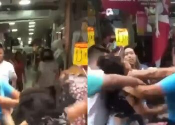 Vendedoras do ‘bate palma’ vão aos tapas por cliente, no Centro de Manaus