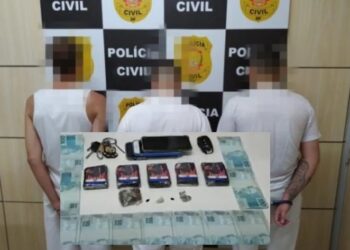 Trio que vendia ‘maconha gourmet’ é preso no flagra enquanto faziam entrega da droga
