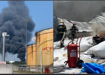 VÍDEO: Empresa de isopor pega fogo no Distrito Industrial e funcionários precisam ser evacuados