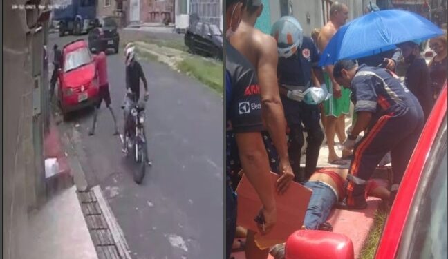 VÍDEO: Trabalhador é morto com tiro na cabeça durante assalto mesmo sem reagir