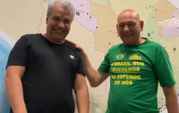 Luciano Hang se abraça a Sikera Jr. e anuncia abertura de loja em Manaus; Veja o vídeo