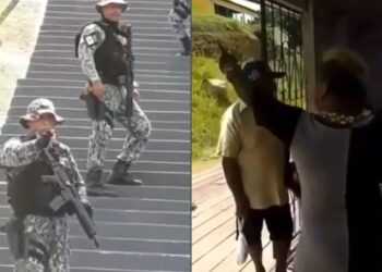 VÍDEO: Patixa xinga agentes da Força Nacional e por pouco não vai em ‘cana’
