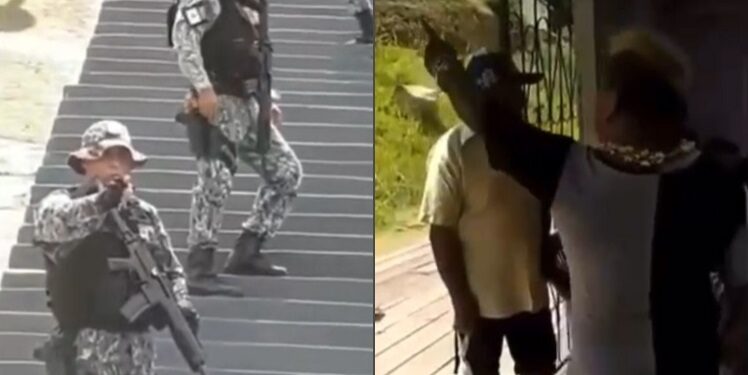VÍDEO: Patixa xinga agentes da Força Nacional e por pouco não vai em ‘cana’