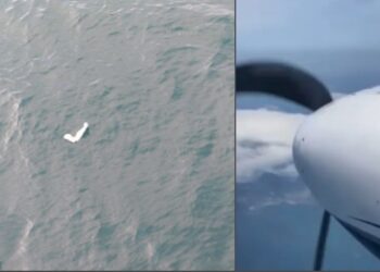 Avião bimotor com três pessoas a bordo cai no mar e elas seguem desaparecidas