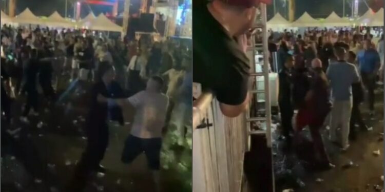 VÍDEO: Show dos Barões da Pisadinha é marcado por pancadaria