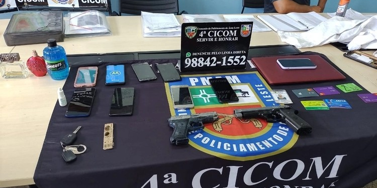 Trio do arrastão e que roubou estudantes é preso com vários objetos roubados