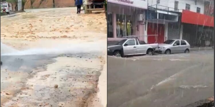 Forte chuva que caiu nesta tarde em Manaus deixou prejuízos em todas zonas da cidade