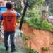 Chuva causa deslizamento de muro em casa no bairro Nova Esperança
