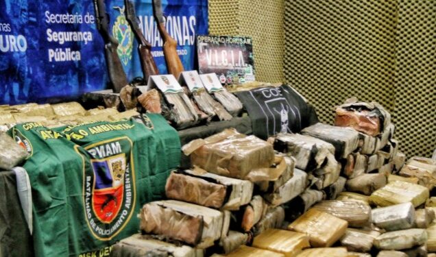 Mais de uma tonelada de drogas são aprendidas no Alto Rio Negro em ação da SSP e PF