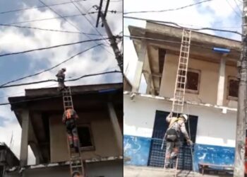 Funcionários da Manaus Energia são flagrados ‘invadindo’ casa para cortar energia