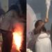 VÍDEO: Vestido de grávida pego fogo durante Chá Revelação