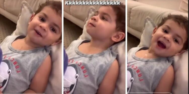 Mãe de Marília Mendonça diverte a web com vídeo fofo de Léo: ‘Oi, abiga’