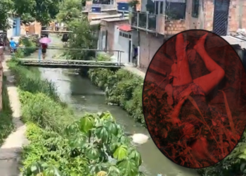 Mulher é encontra morta, boiando em igarapé em rip-rap, na zona Leste de Manaus