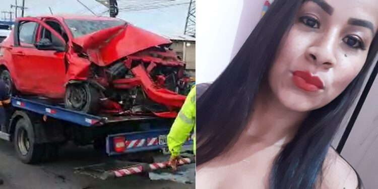 Embriagada, mulher perde controle de veículo e causa acidente, na Cidade Nova
