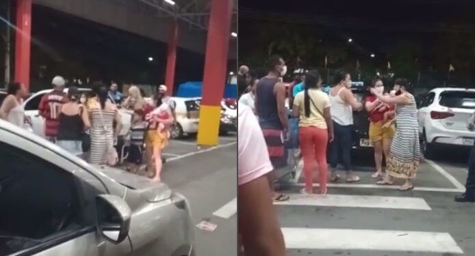 VÍDEO: Mulheres partem para porrada por causa de carrinho dentro estacionamento do Nova Era