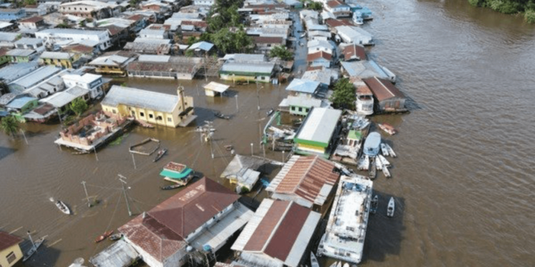 Calhas do rio Amazonas já registram índices superiores à marca história de 2021