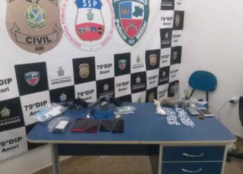 Quarteto envolvido em tráfico de drogas, estupro de vulnerável dentre outros crimes é preso no interior do AM