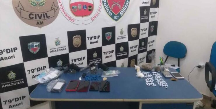 Quarteto envolvido em tráfico de drogas, estupro de vulnerável dentre outros crimes é preso no interior do AM
