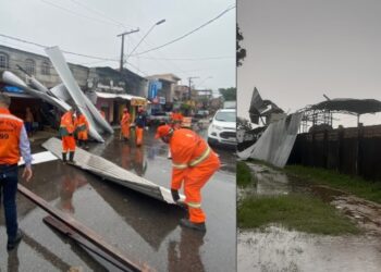 Tempestade deixa prejuízos e destruição em Manaus e cidades do Amazonas