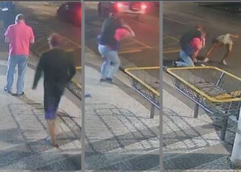 Assaltante pula em cima de pedestre, dá ‘mata-leão’ e rouba celular da vítima