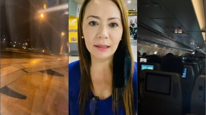 Jornalista Cleo Pinheiro relata momentos de pânico após turbina de avião pegar fogo: ‘achei que ia morrer’