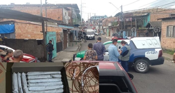 Quinteto é preso com bananas de dinamite e drogas no Bairro União