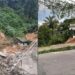 No 1º dia do ano, duas casas desabam em barranco na zona Norte de Manaus