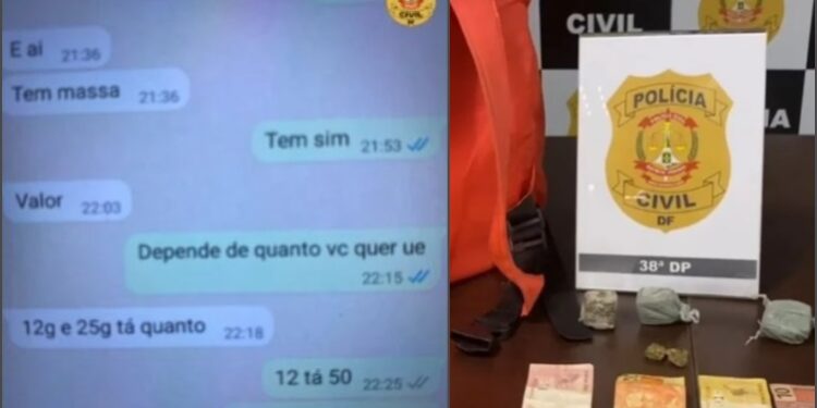 Motoboy é preso no momento que fazia entrega de drogas