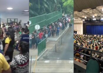 Postos de testagem enfrentam aglomerações de pessoas à procura de testes da Covid-19