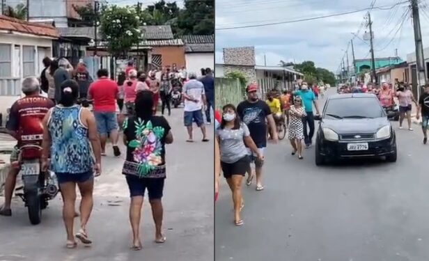 Moradores da zona Norte fazem manifestação contra novos serviços da Amazonas Energia