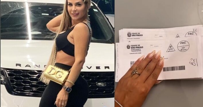 Deolane Bezerra recebe 53 multas de trânsito na primeira semana de 2022