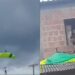 VÍDEO: Paraquedista perde controle e cai em telhado de casa no bairro União