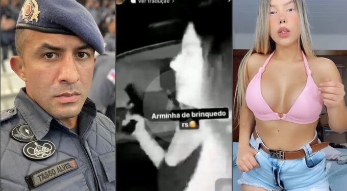 PM diz que irá apurar se capitão deu arma para influencer atirar em balada, no Vielralves