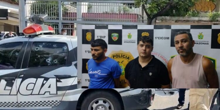 Trio alvo de ataque em viatura da PC tinha sido preso ao tentar matar rivais na zona Sul de Manaus