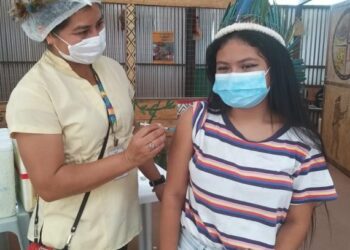 Parque das Tribos recebe equipe itinerante da prefeitura para vacinação infantil contra a Covid-19