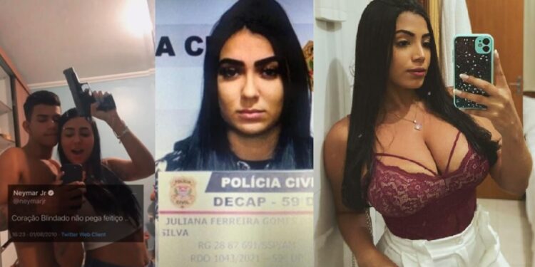 Blogueira amazonense presa por tráfico em São Paulo já está livre e em Manaus se exibe com armas em redes sociais