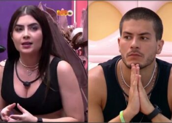BBB 222: Jade e Arthur ‘quebram o gelo’ em ‘aula’ sobre lavagem de dinheiro e agitam a internet