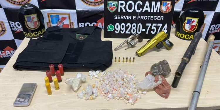 Sete pessoas são presas com armas de fogo e drogas, em Manaus