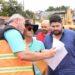 Hissa Abrahão acompanha David Almeida em fiscalizações de obras