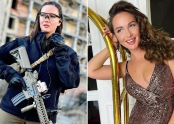 Miss Ucrânia se une às forças armadas e posta foto de soldado russo morto