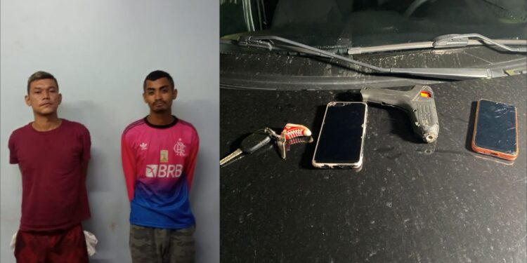 Dupla que usava pistola de cola quente para ameaçar vítimas é presa na zona Norte de Manaus