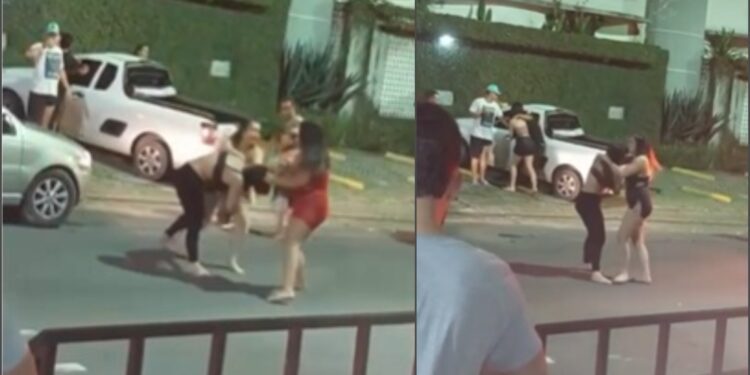 VÍDEO: “Blindadas” descem do salto e armam a maior briga na balada, em Manaus