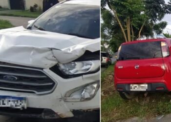 Carros colidem na famosa ‘encruzilhada da morte’ do bairro Flores