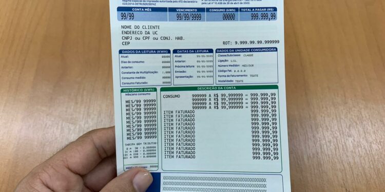 Contas de luz continuam com valor extra em Março 