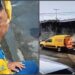 VÍDEO: Carro dos Correios é roubado e funcionário se joga de van em movimento para se salvar dos bandidos, em Manaus